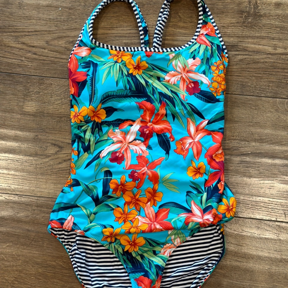 Tommy Bahama Women's Reversible One Piece Bathing Suit
